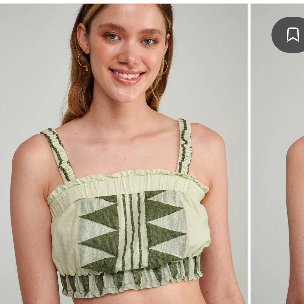 Pearl & Caviar Zakar Crop Top